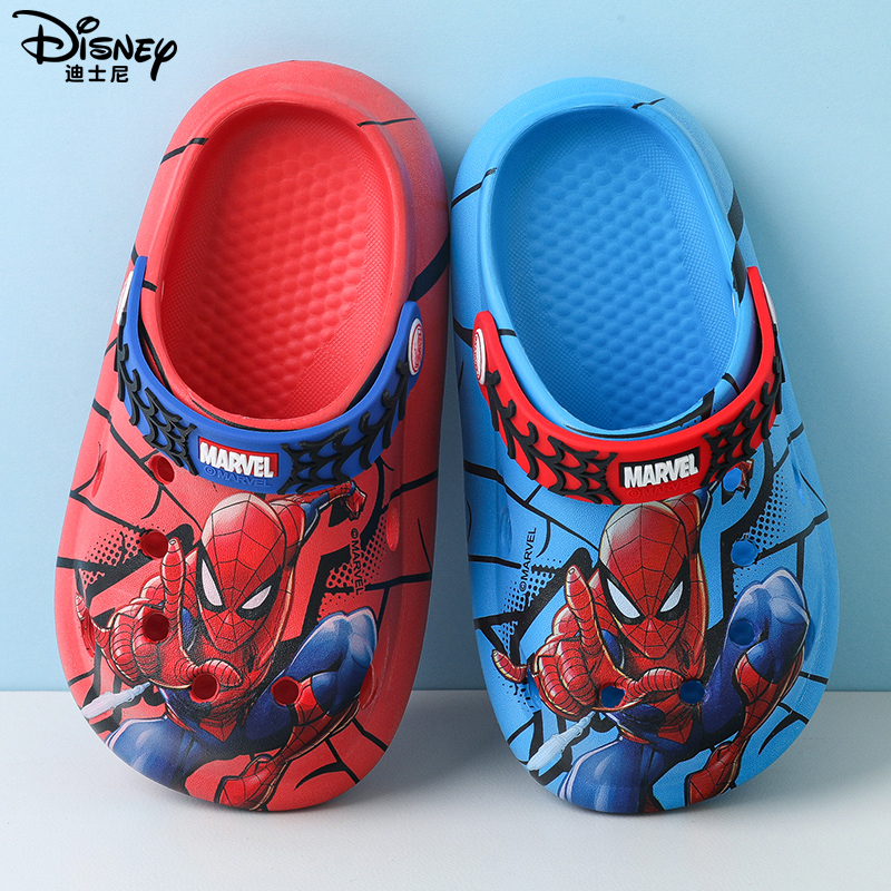 Disney Children's Clogs Summer Boys' Slippers New Spider-Man Sandals Men's Sandals Beach Shoes