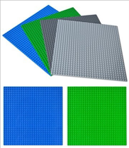 32*32 building blocks green gray black and blue four-color base plate small particle assembly assembly board scene minifigure accessories 26*26