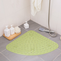 Fan-shaped shower room floor mat Bathroom non-slip mat Bath shower mat Hotel toilet toilet curved mat