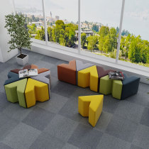 Simple modern any combination creative stitching shoe change stool waiting for reception special-shaped leisure sofa in the rest area
