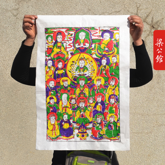 A Thousand Guanyin Bodhisattva such as Come to the Buddha in the Year of the Buddha Painter Gate Gods Gate Shenzhitian Gate is posted to the old shop-Taobao