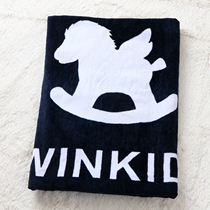 Original single cotton large size bath towel household men and women enlarged thick adult soft absorbent chest large towel Korea