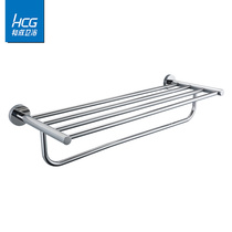 HCG sanitary ware HCG stainless steel polished toilet toilet double bath towel bath stand bathroom rack 03222
