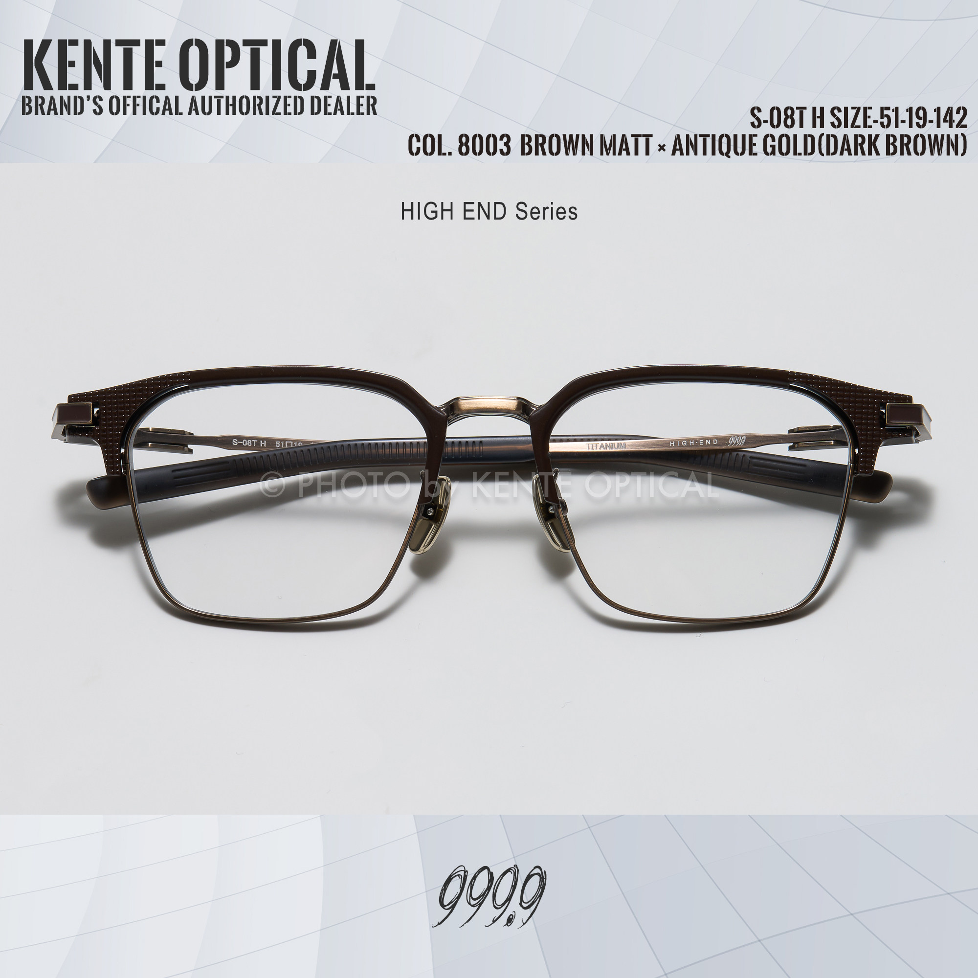 999.9fournines high end S-08T H 日本手工制造眼镜官方授权门店-淘宝 