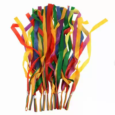 Kindergarten children traditional nostalgic rainbow ribbon dance ribbon toys children Interactive ribbon 12