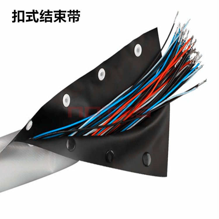 PVC buckle type end with FBT HPC black grey button bag wire cloth wire protective sleeve bundling belt press buckle sleeve-Taobao