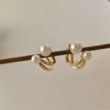 Дизайнерские серьги из жемчуга, двойное ношение