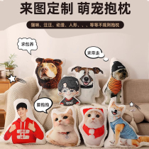 Customized pet pillows with pictures dog and cat anime doll pillows special-shaped photos DIY custom-made simulation pillows