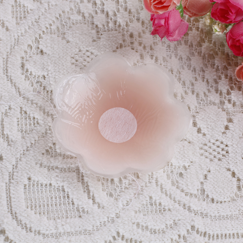 Silicone bơi không thấm nước thoáng khí núm vú dán chống va chạm ngực chống ánh sáng núm vú dán nam và nữ phần vô hình mỏng quầng vú phụ kiện thời trang nữ