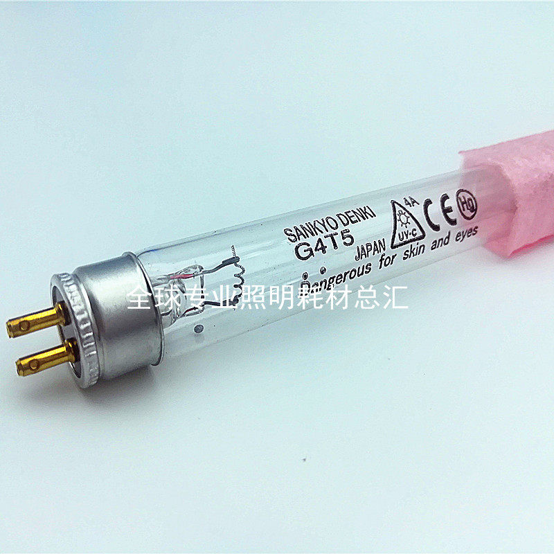 SANKYO三共紫外线杀菌灯G8T5消毒柜灯管TUV 4 6 8W奶瓶消毒G4T5
