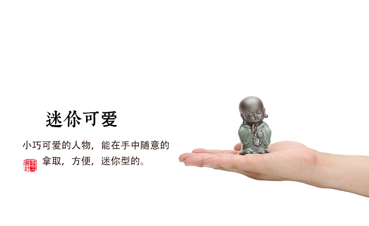Ge Kiln mở phim có thể nâng cao cá tính nhỏ tu sĩ thú cưng gốm thủ công làm vườn thịt hoa trang trí chậu hoa trang trí trang trí phòng ngủ nhỏ
