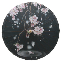 Long Handle Traditional Handmade Tung Oil Paper Umbrella Retro China Wind Hanfu Photography Stage Props Sunny Umbrellas Dream Complex Flowers