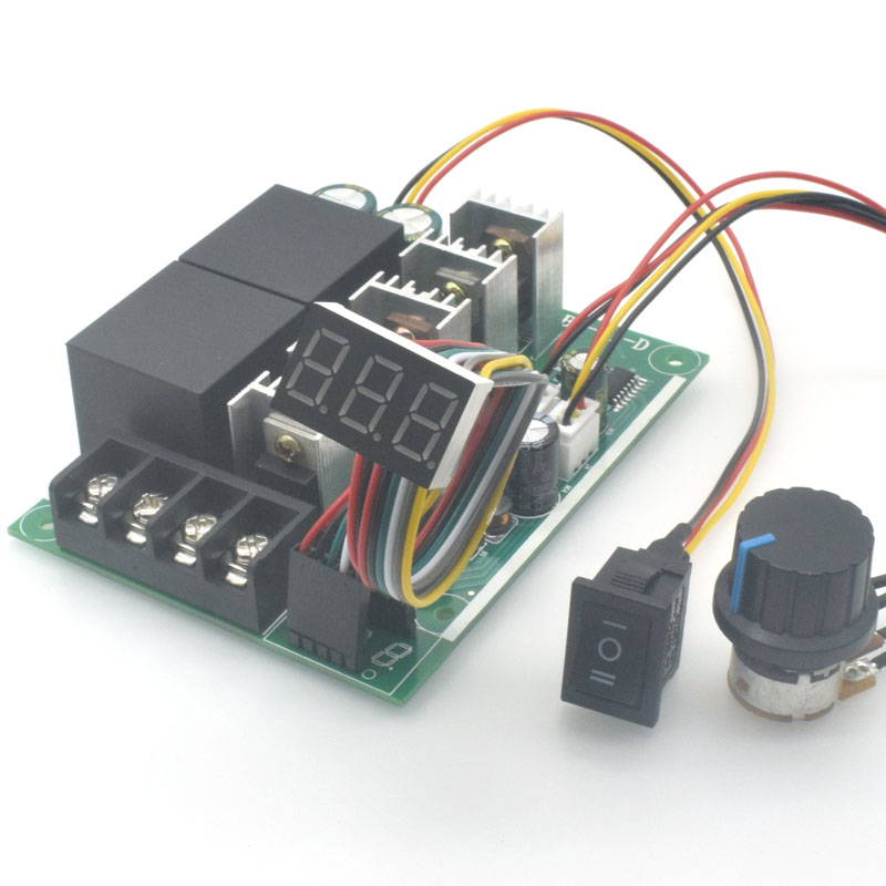 Motor motor drive module DC speed governor switch glow tube digital transfer speed table inverted 12V24V