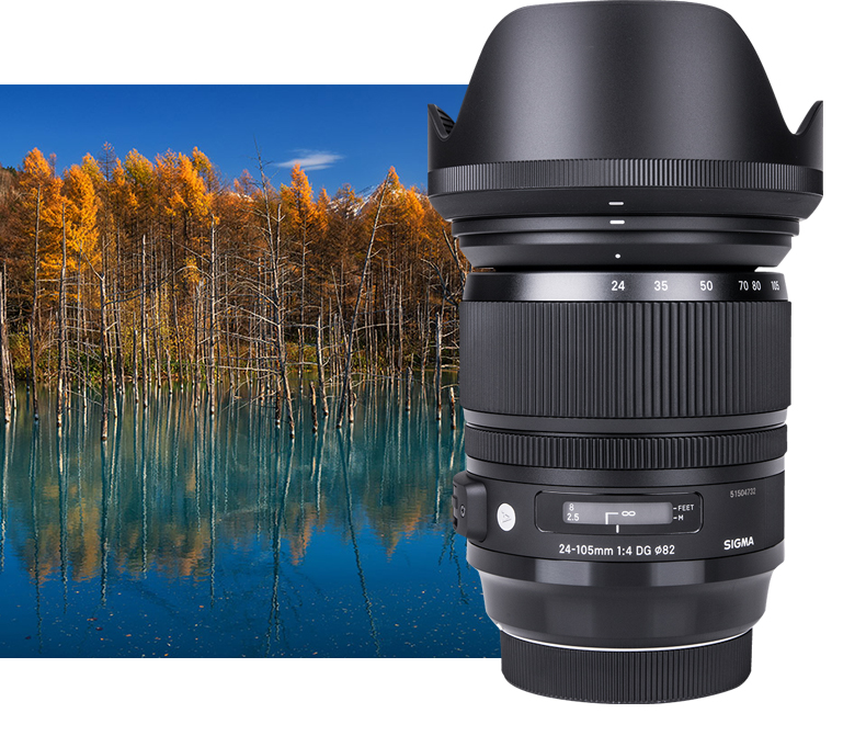 Ống kính máy ảnh Sigma / Sigma 24-105mm F4 DG OS HSM Art DSLR zoom toàn chiều rộng