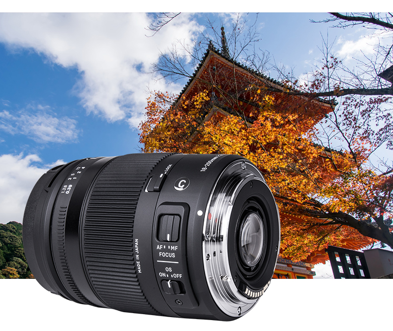 sigma / Sigma 18-200mm F3.5-6.3 góc rộng ống kính tele vĩ mô OS ổn định hình ảnh SLR - Máy ảnh SLR ống kính canon góc rộng