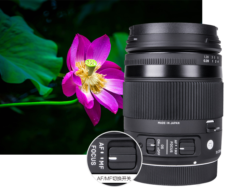 sigma / Sigma 18-200mm F3.5-6.3 góc rộng ống kính tele vĩ mô OS ổn định hình ảnh SLR - Máy ảnh SLR ống kính canon góc rộng
