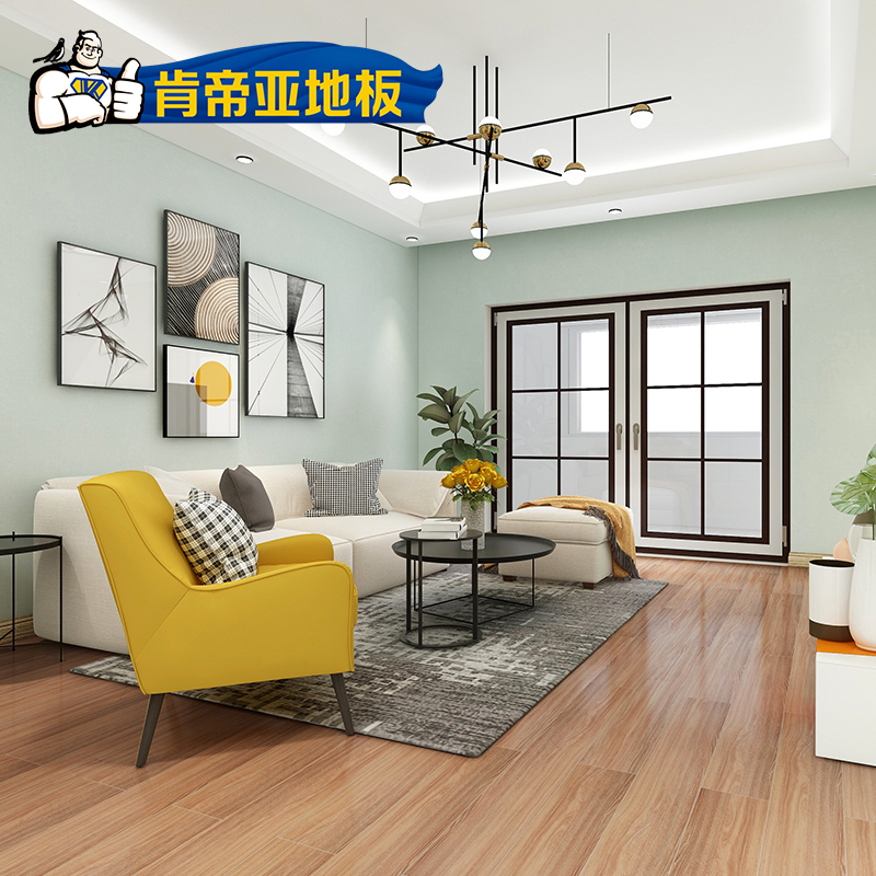 Kendia bedroom home waterproof wood floor laminate floor 12mm factory direct sales dream manor series