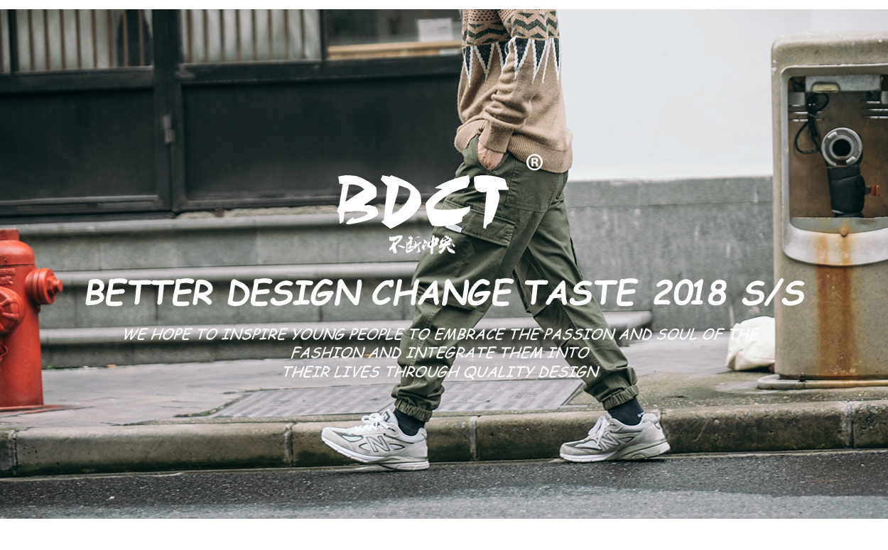 BDCT tự chế quần yếm nam thương hiệu thủy triều 2018 mới quần rộng nhiều túi thường xuyên quần ulzzang chùm shop quần áo nam