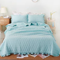 Hàn Quốc ánh sáng kép sang trọng ba mảnh giường bìa quilting mát mẻ vào mùa hè máy lạnh thành viên trang bìa tờ đang được gấp đôi Khăn phong cách châu Âu - Trải giường ga giường 1m2x2m
