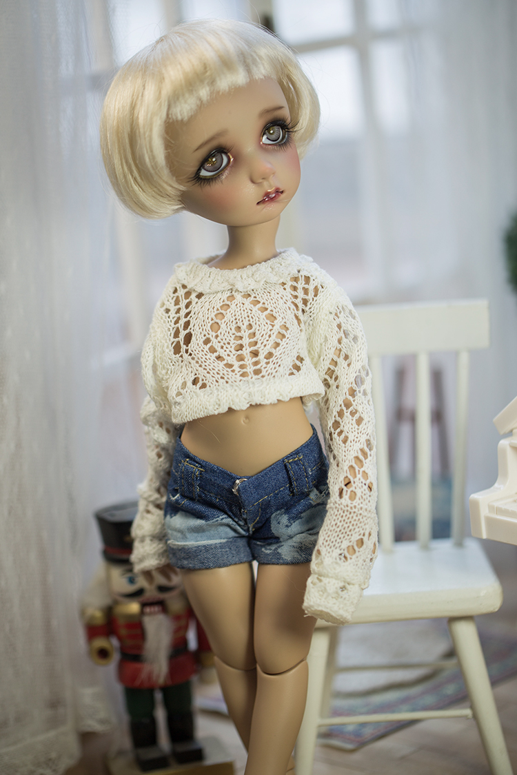 endless] Super-Sense hollow tops with dew umbilical sweater suit imda3 06 minute yosd suit doll suit