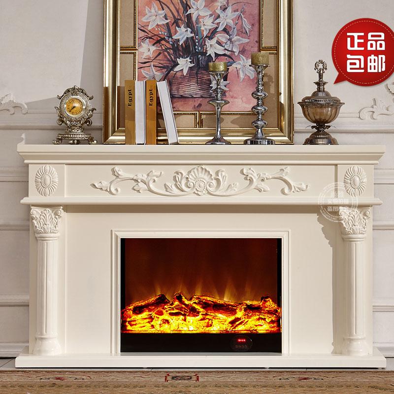 1 5 m European style fireplace TV cabinet solid wood American decoration cabinet fireplace core fireplace frame simulation thermal electric fireplace frame