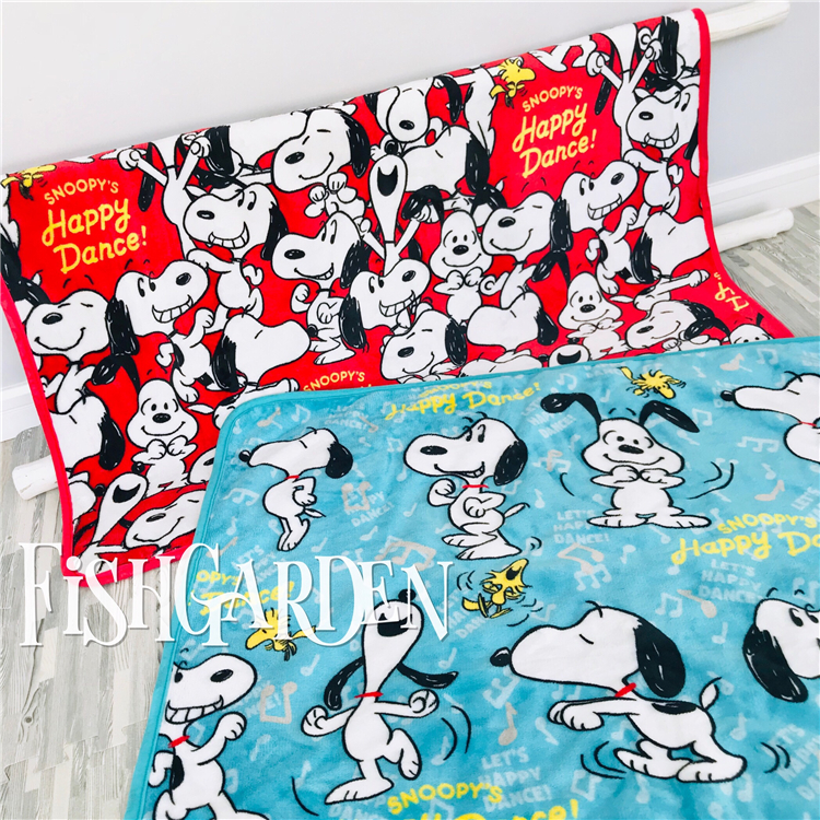 FISHGARDEN Snoopy flannel đôi chăn dày bé chăn giải trí - Ném / Chăn mền nhung