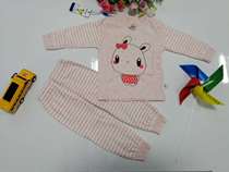 Jinpeng baby colored cotton underwear cotton set men and women children autumn and winter round collar pullover cotton cotton cotton