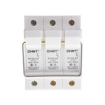 Fake one penalty ten Zhengtai Electric fuse fuse holder RT28-63 3P without melting core