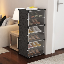 Simple shoe cabinet multifunctional economical dustproof household space-saving assembly door multi-layer small shoe rack simple modern