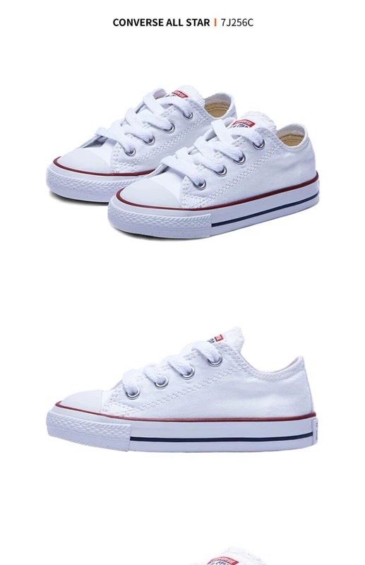 Giày converse / Giày converse 2018 mới dành cho trẻ em Giày thường cho bé trai và bé gái Giày đế thấp 7J235C - Giày dép trẻ em / Giầy trẻ