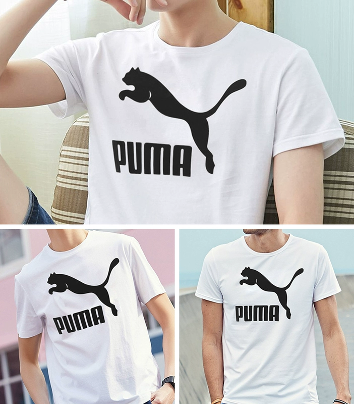 彪马 短袖 2018 mùa hè mới bông nam vòng cổ T-Shirt thể thao thoáng khí giản dị nửa tay áo 578606