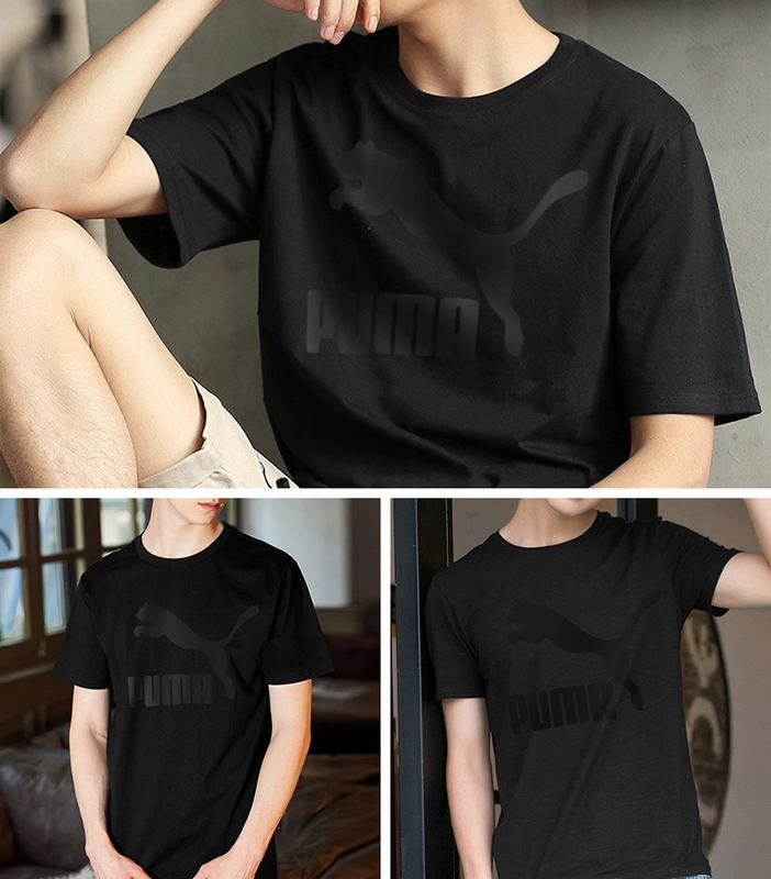 彪马 短袖 2018 mùa hè mới bông nam vòng cổ T-Shirt thể thao thoáng khí giản dị nửa tay áo 578606