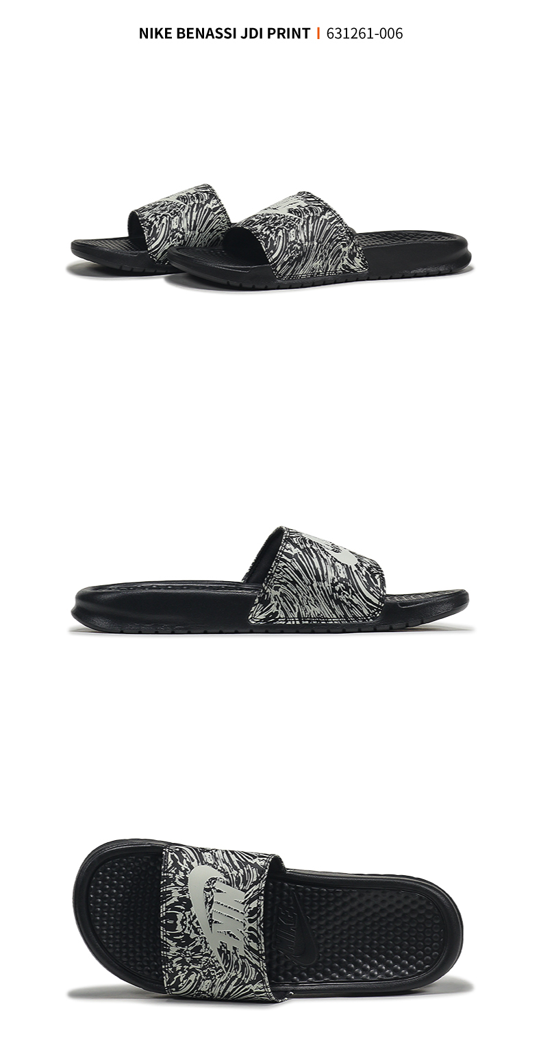 NIKE BENASSI JDI Quan Zhilong nam giật gân mực nứt dép và dép đi biển 631261-006 dép champion