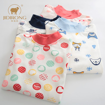 (Leakage price) Cotton childrens color underwear set in the high-necked boys thermal underwear the girls bottom winter