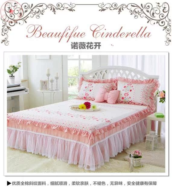 Khăn trải giường bằng vải cotton voan cộng với sợi giường váy đơn nhóm giường 1,2 m 1,5 m 1,8 m giường các mẫu ga giường spa