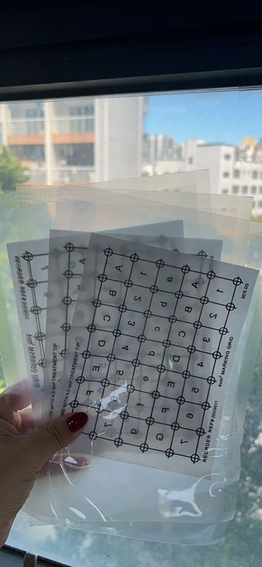 Thermage Downgraded Grid Paper Liquid Nitrogen Consumables Negative Electrode Pads