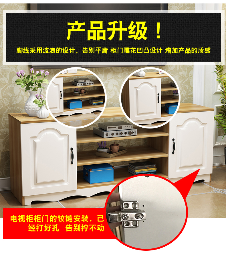 Châu âu tủ TV tối giản hiện đại bàn cà phê kết hợp bộ phòng ngủ tủ mini phòng khách nhỏ tủ TV bàn trà sofa mặt đá