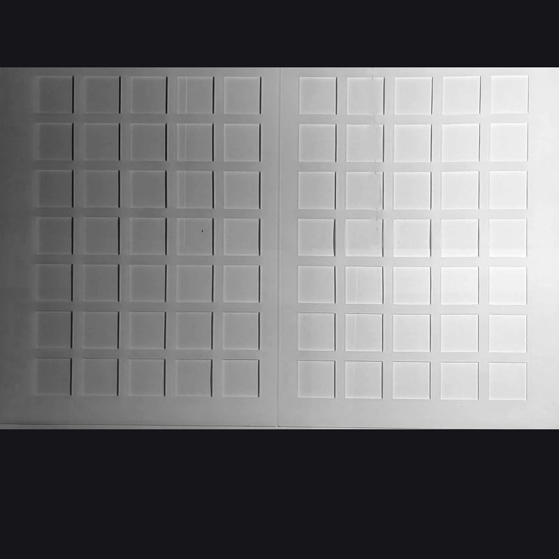 25/1/70 lỗ người yêu màu trắng khuôn silicone hạnh nhân ngói sắc nét khuôn dừa giòn chip khuôn bánh quy - Tự làm khuôn nướng khuôn làm kẹo dẻo