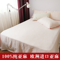 European imported linen sheets 100% pure linen winter warm summer cool and breathable universal bed linen 