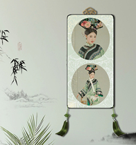 Neoclassical costume photo retro style hanging picture shaft wedding Chinese style making enlarged wall photo frame 24 36 inches