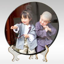 Retro style setting photos custom baby Hanfu Chinese wedding photos ancient costume disc childrens photo frame