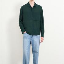 ￥TIME HOMME high-end mens Korean 24 autumn long-sleeved casual shirt TH2E8WSH722M