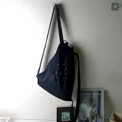 Foreign trade drawstring drawstring pocket backpack Travel sports light and portable shoe bag storage bag finishing bag Small backpack