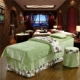 Cao hồ sơ thẩm mỹ viện massage bedspread denim Four Seasons thời trang chung châu Âu tối giản trượt bông màu rắn với lỗ - Trang bị tấm