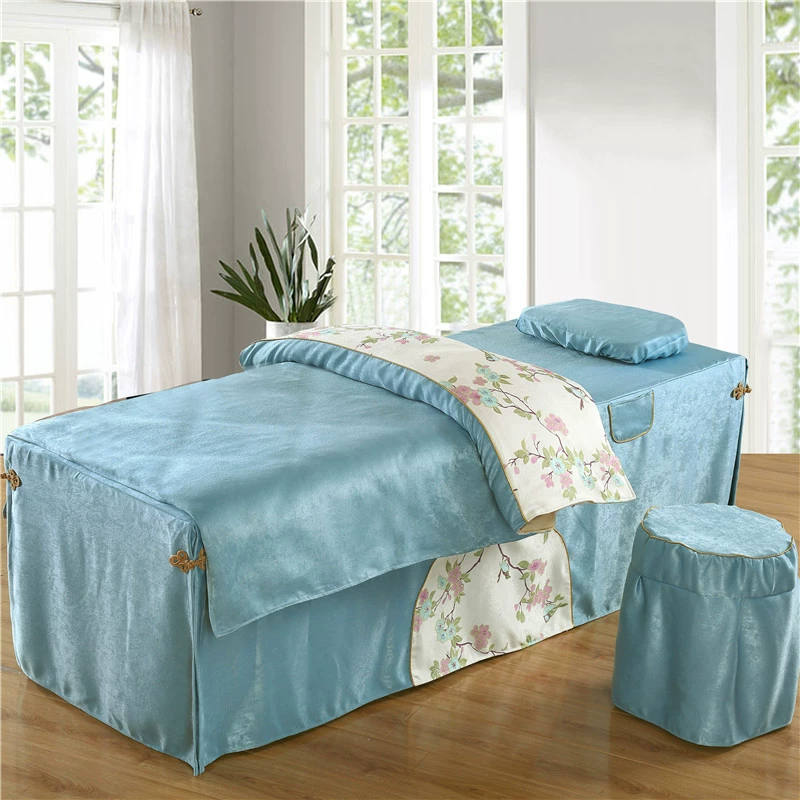 Beauty spa khăn trải giường Body gia đình của vải bông đơn giản tùy chỉnh sang trọng cao cấp phương pháp điều trị da thân thiện với Bốn Mùa hè chung - Trang bị tấm mua khăn trải giường spa