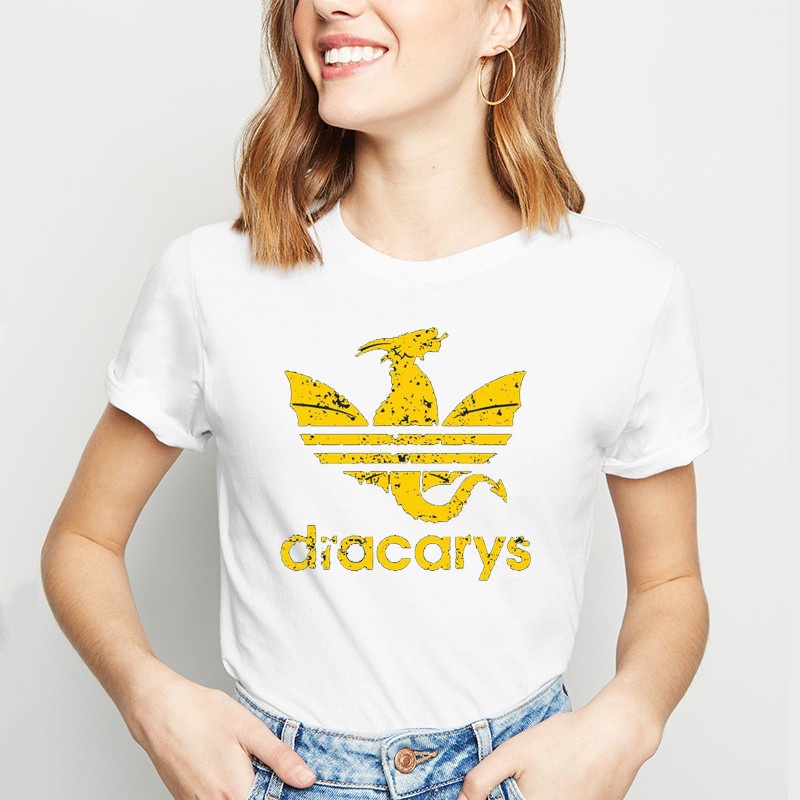 

2019 new european and american game of thrones dracarys printed short-sleeved t-shirt