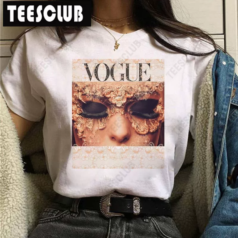 [Vogue Lip T Shirt Женская футболка с ярким принтом губ]
