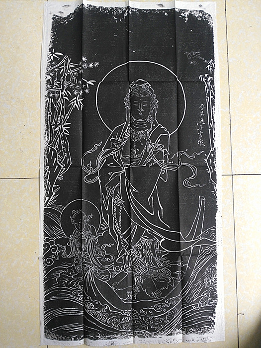 Wu Daozi Merchants Children's View Audio and Guanyin Delivered Son Like Tablet's Tulip Feng Shui Tuo