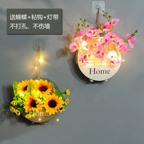 ins Creative wall decoration Wall hanging green plant wall decoration Hanging decoration Wall decoration Simulation flower fake flower floral art