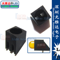 LED lamp holder 1 hole holder single hole holder does not contain lamp 5MM edge luminous tube special lamp holder 90 degrees